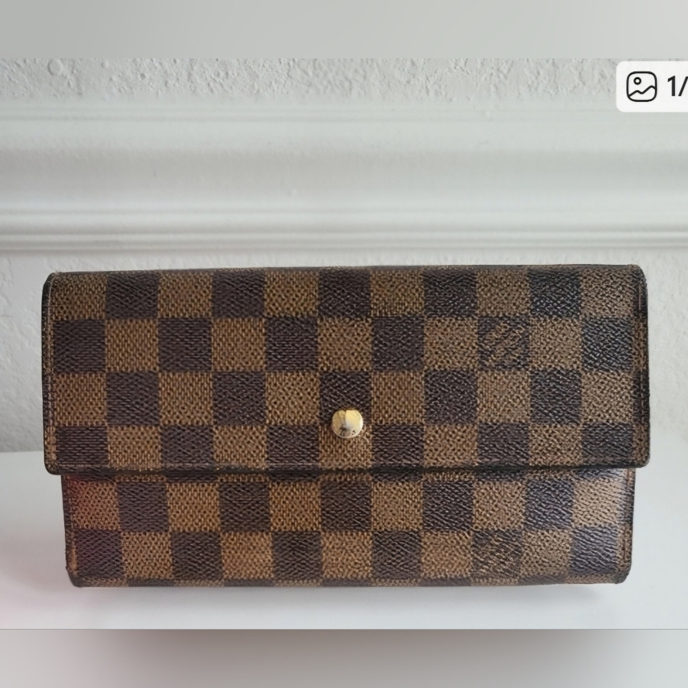 Louis Vuitton Damier Ebene Porte Tresor International Long Wallet